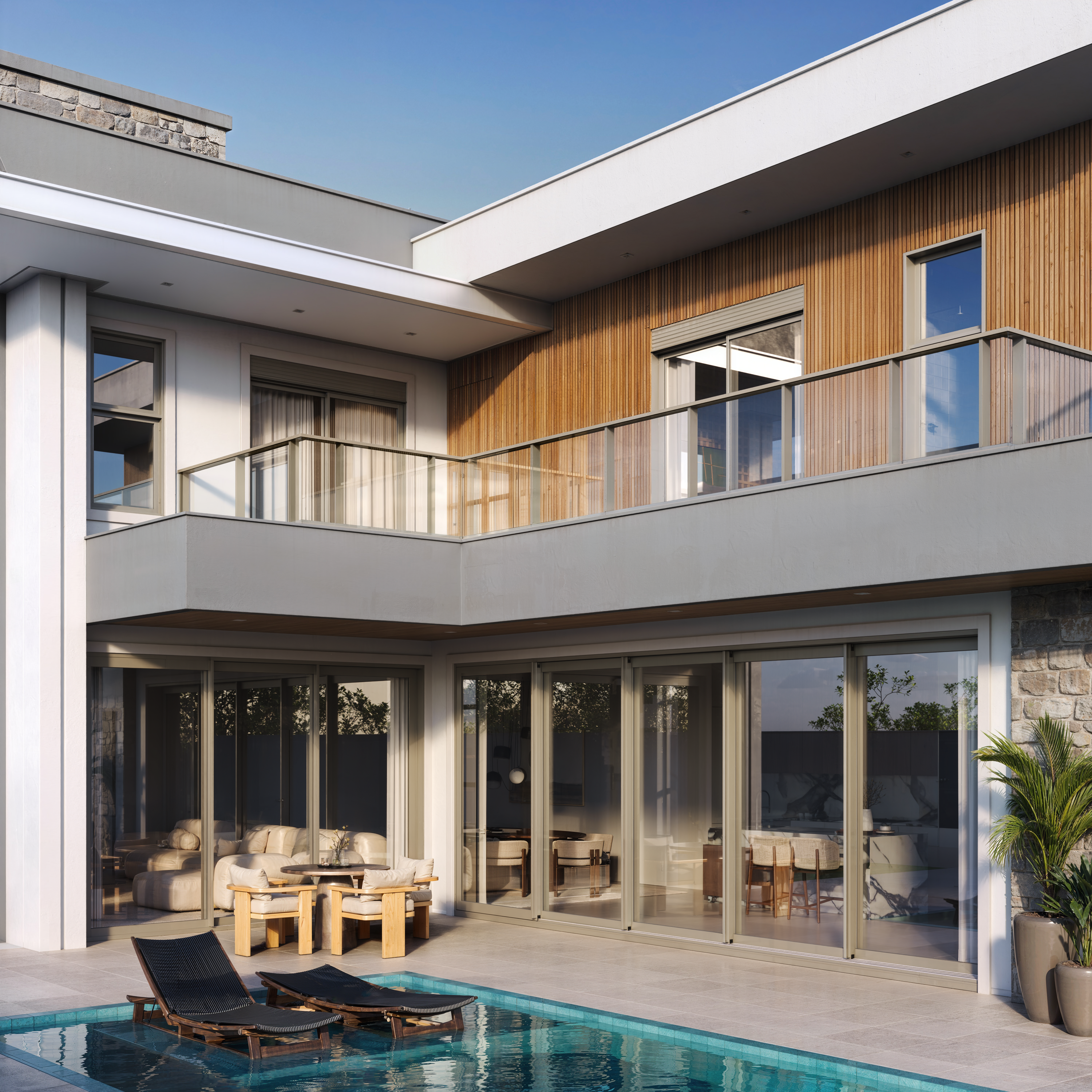 Projeto residencial com sistema Solene